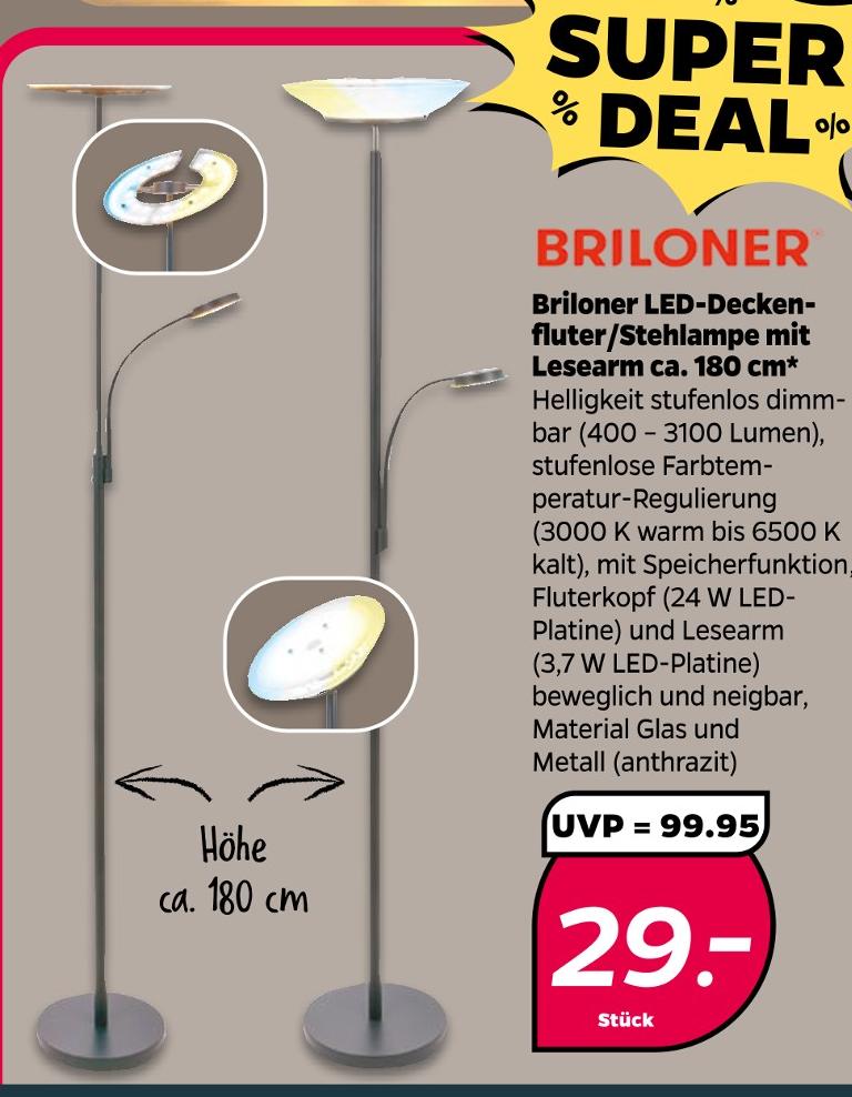LED-Deckenfluter/Stehlampe