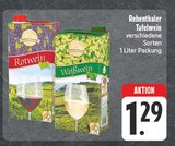 Tafelwein Rotwein im Angebot bei EDEKA in Bautzen Tafelwein Rotwein Angebote von Rebenthaler bei EDEKA Bautzen für 1,29 €