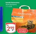 korrekt Katzenstreu Angebote bei GLOBUS Speyer für 2,99 €