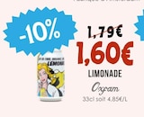 Limonade - Oxfam en promo chez Naturalia Limonade - Oxfam dans le catalogue Naturalia