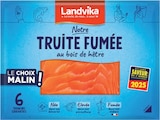 Truite fumée au bois de hêtre - Landvika en promo chez Intermarché Super Truite fumée au bois de hêtre - Landvika dans le catalogue Intermarché Super