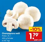 Champignons weiß im Netto Marken-Discount Prospekt Champignons weiß von im aktuellen Netto Marken-Discount Prospekt für 1,79 €