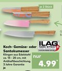 Koch- Gemüse- oder Santokumesser im Angebot bei Kaufland in Meerbusch Koch- Gemüse- oder Santokumesser Angebote von ILAG bei Kaufland Meerbusch für 4,99 €