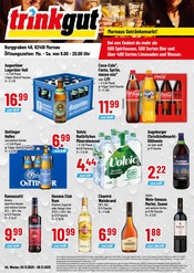 Trinkgut Discounter Prospekt der aktuellen Woche mit 4 Seiten, gültig von 03.11.2025 bis 08.11.2025, in Seehausen und Umgebung Aktueller Trinkgut Discounter Prospekt in Seehausen und Umgebung, "Aktuelle Angebote" mit 4 Seiten, 03.11.2025 - 08.11.2025