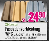 Fassadenverkleidung WPC „Nativo“ von Konsta für 24,90 € bei Hornbach im Angebot Fassadenverkleidung WPC „Nativo“ von Konsta im aktuellen Hornbach Prospekt