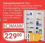 Vollraumkühlschrank im Angebot bei GLOBUS in Bad Kreuznach Vollraumkühlschrank Angebote von BOMANN bei GLOBUS Bad Kreuznach für 229,00 €