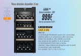 Promo Cave à vin à 999,00 € dans le catalogue Proxi Confort à Arinthod
