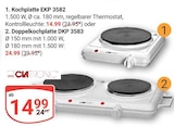 Kochplatte EKP 3582 Angebote von Clatronic bei GLOBUS Rostock für 14,99 €