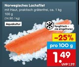 Aktuelle Lachs Angebote bei Netto Marken-Discount in Darmstadt Aktuelles Norwegisches Lachsfilet Angebot bei Netto Marken-Discount in Darmstadt ab 1,49 €