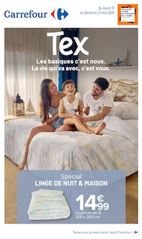 Promotion Couette dans le prospectus Carrefour, valable du 12/05/2026 au 31/05/2026 Promo Couette dans le catalogue Carrefour du moment à la page 1