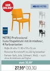Iluna Stapelstuhl mit Armlehner von METRO Professional im aktuellen METRO Prospekt