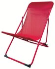 Chaise Transat Pliante - Hyper U à Orléans Chaise Transat Pliante en promo chez Hyper U Orléans à 17,99 €