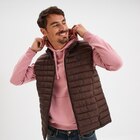 Doudoune légère déperlante sans manches marron foncé homme - La Halle à Strasbourg Doudoune légère déperlante sans manches marron foncé homme en promo chez La Halle Strasbourg à 18,19 €