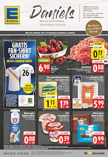 EDEKA Prospekt der Woche "Aktuelle Angebote" Seite 1, 26.05.2026 bis 30.05.2026 für Essen Aktueller EDEKA Prospekt "Aktuelle Angebote" Seite 1 von 28 Seiten für Essen