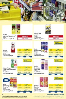 Gin im METRO Prospekt "Wochenangebote Händler + Monats-Mix August" mit 27 Seiten (Karlsruhe)
