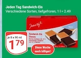 Sandwich-Eis von Jeden Tag im aktuellen GLOBUS Prospekt