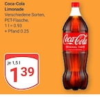 Aktuelle Coca Cola Angebote bei GLOBUS in Nettetal Aktuelles Limonade Angebot bei GLOBUS in Nettetal ab 1,39 €