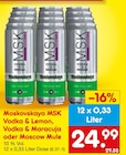 MSK Vodka & Lemon, Vodka & Maracuja oder Moscow Mule von Moskovskaya für 24,99 € bei Netto Marken-Discount im Angebot MSK Vodka & Lemon, Vodka & Maracuja oder Moscow Mule von Moskovskaya im aktuellen Netto Marken-Discount Prospekt