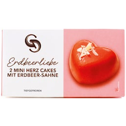 2 Mini Erdbeer-Sahne Torten