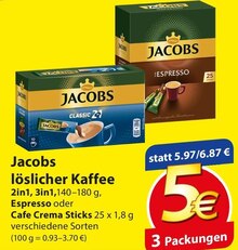 Jacobs löslicher Kaffee bei famila Nordost in Langenhagen Jacobs löslicher Kaffee im Angebot bei famila Nordost Langenhagen für 5,00 €