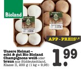Weiße Bio Champignons Angebote von Bioland bei E center Mainz für 1,99 €
