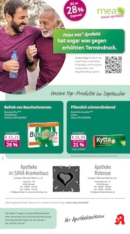 Aktueller mea - meine apotheke Prospekt "Unsere September-Angebote" Seite 1 von 4 Seiten für Bergen