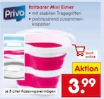 faltbarer Mini Eimer Angebote von Priva bei Netto Marken-Discount Bad Oeynhausen für 3,99 €