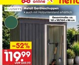 Metall Geräteschuppen im Angebot bei Netto Marken-Discount in Jena Metall Geräteschuppen Angebote von Juskys bei Netto Marken-Discount Jena für 119,99 €