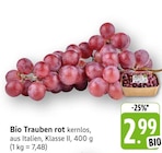 EDEKA Untergruppenbach - Bio Trauben rot Angebot im Prospekt Bio Trauben rot bei EDEKA im Untergruppenbach Prospekt für 2,99 €