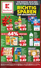 Kaufland Prospekt "Hier bin ich richtig", 76 Seiten, 28.09.2026 - 28.09.2026 Aktueller Kaufland Prospekt, "Hier bin ich richtig", mit Angeboten der Woche, gültig von 28.09.2026 bis 28.09.2026