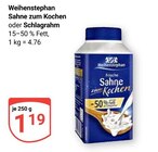 Sahne zum Kochen Angebote von Weihenstephan bei GLOBUS Saarlouis für 1,19 €