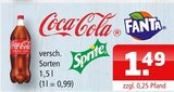 Aktuelles Coca-Cola, Fanta, Sprite Angebot bei Getränke Oase in Soest ab 1,49 €