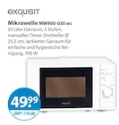Mikrowelle MW900-030 ws Angebote von Exquisit bei V-Markt Augsburg für 49,99 €