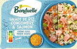 Salade de riz concombre saumon crème coco et patate douce - Bonduelle dans le catalogue Monoprix