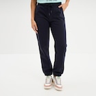 Pantalon jogging droit molleton bleu foncé femme dans le catalogue La Halle