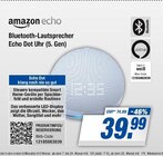 Bluetooth-Lautsprecher Echo Dot Uhr (5. Gen) bei expert im Glückstadt Prospekt für 39,99 €