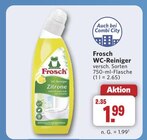 WC-Reiniger Angebote von Frosch bei combi Osnabrück für 1,99 €