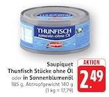 Aktuelles Thunfisch Stücke ohne Öl Angebot bei EDEKA in Darmstadt ab 2,49 €