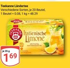Italienische Limone Angebote von Teekanne bei GLOBUS Siegen für 1,69 €