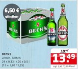 Becks bei Getränke Quelle Weydringer im Prospekt "" für 13,49 €