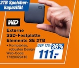 Externe SSD-Festplatte Elements SE 2TB im Angebot bei expert in Leonberg Externe SSD-Festplatte Elements SE 2TB Angebote von WD bei expert Leonberg für 111,00 €