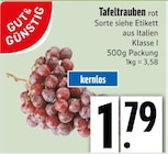 Tafeltrauben rot kernlos von Gut & Günstig im aktuellen E xpress Prospekt für 1,79 €