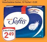 Aktuelles Softis Taschentücher Angebot bei GLOBUS in Erlangen ab 2,49 €