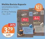 Barista Kapseln Angebote von Melitta bei V-Markt Kempten für 3,79 €