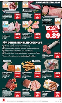 Fleisch im Kaufland Prospekt "Hier bin ich richtig" mit 66 Seiten (Rostock)