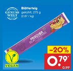 Blätterteig von Genuss Welt für 0,79 € bei Netto Marken-Discount im Angebot Blätterteig von Genuss Welt im aktuellen Netto Marken-Discount Prospekt
