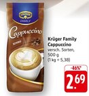 Cappuccino im Angebot bei EDEKA in Homburg Cappuccino Angebote von Krüger Family bei EDEKA Homburg für 2,69 €