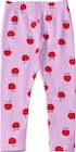 Aktuelles Leggings mit Apfel-Muster, lila, Gr. 110 Angebot bei dm-drogerie markt in Duisburg ab 6,90 €