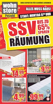 wohnstore Petzold Prospekt SSV RÄUMUNG BIS ZU 65% SPAREN mit  Seiten in Turnow-Preilack und Umgebung