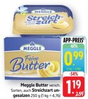 Streichzart ungesalzen im Angebot bei E center in Homburg Streichzart ungesalzen Angebote von Meggle bei E center Homburg für 0,99 €